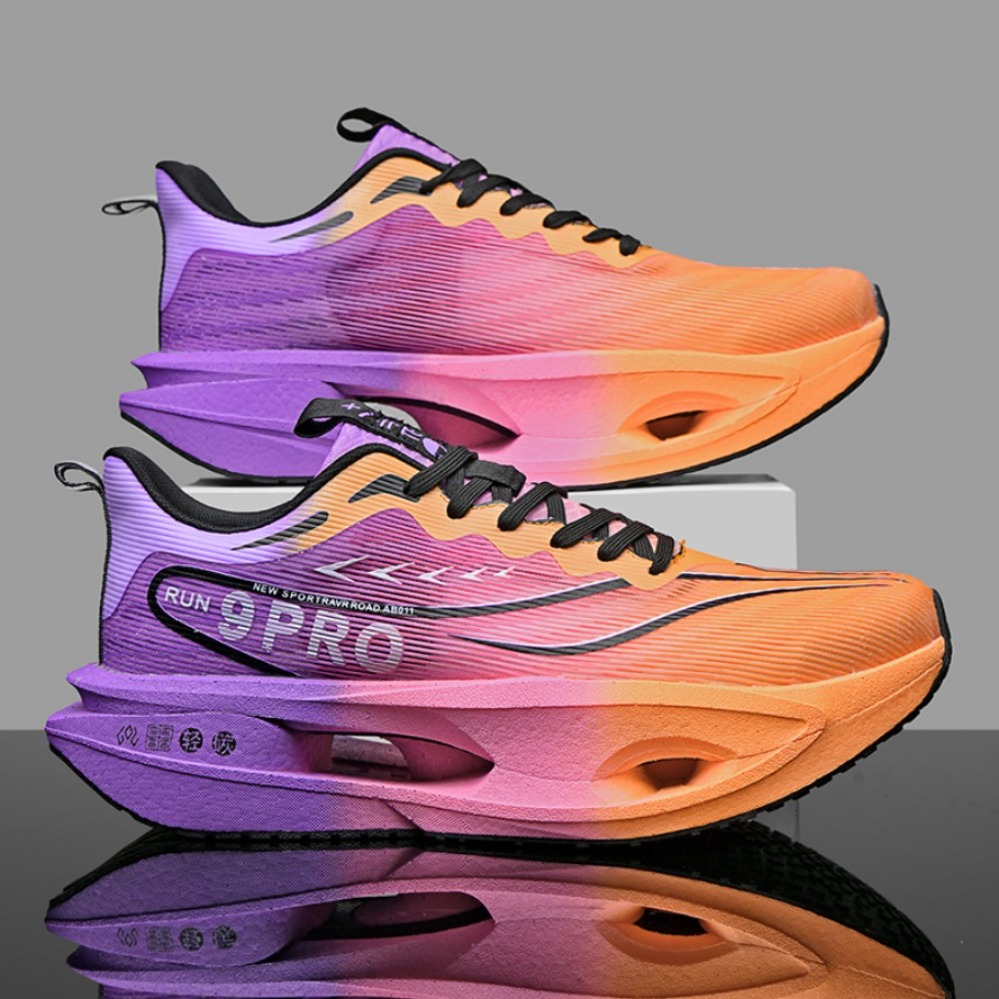 Breathable Mesh Athletic Shoes - Erkek Koşu Ayakkabıları Karbon Tabanlı Maraton