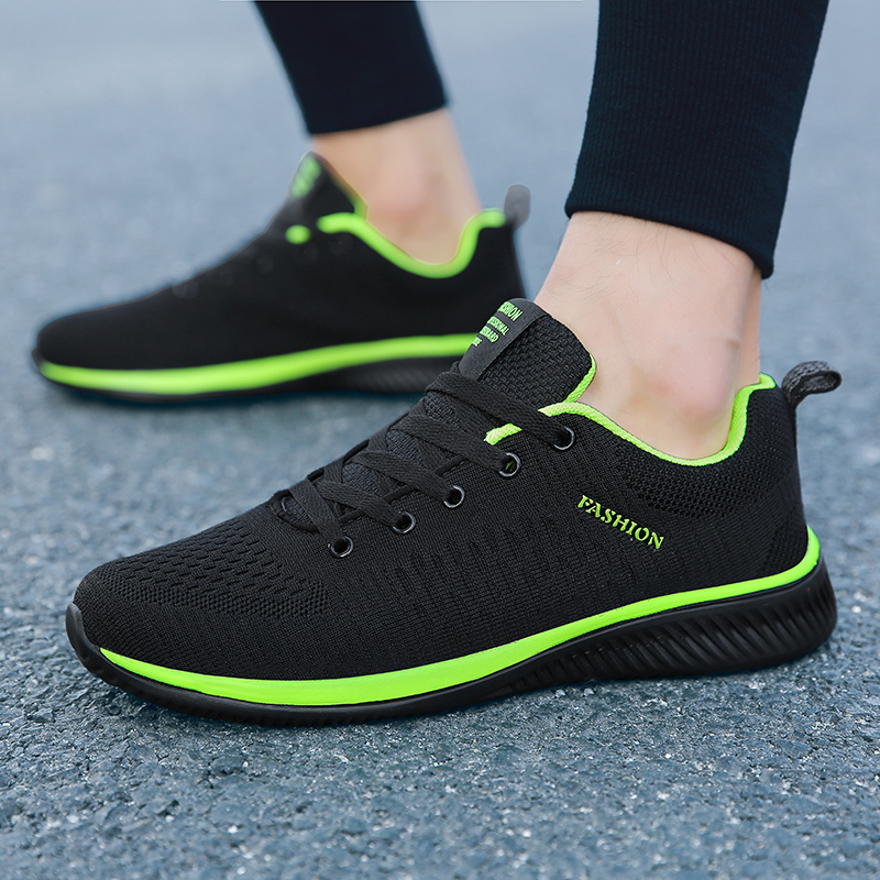 Knit Fabric Lace Up Sneakers - MAEDEF spor ayakkabı için erkek ayakkabısı