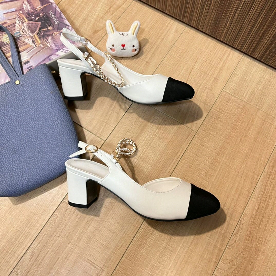 Sandals - Kadınlar İçin Slingback Topuklu Ayakkabılar, İki