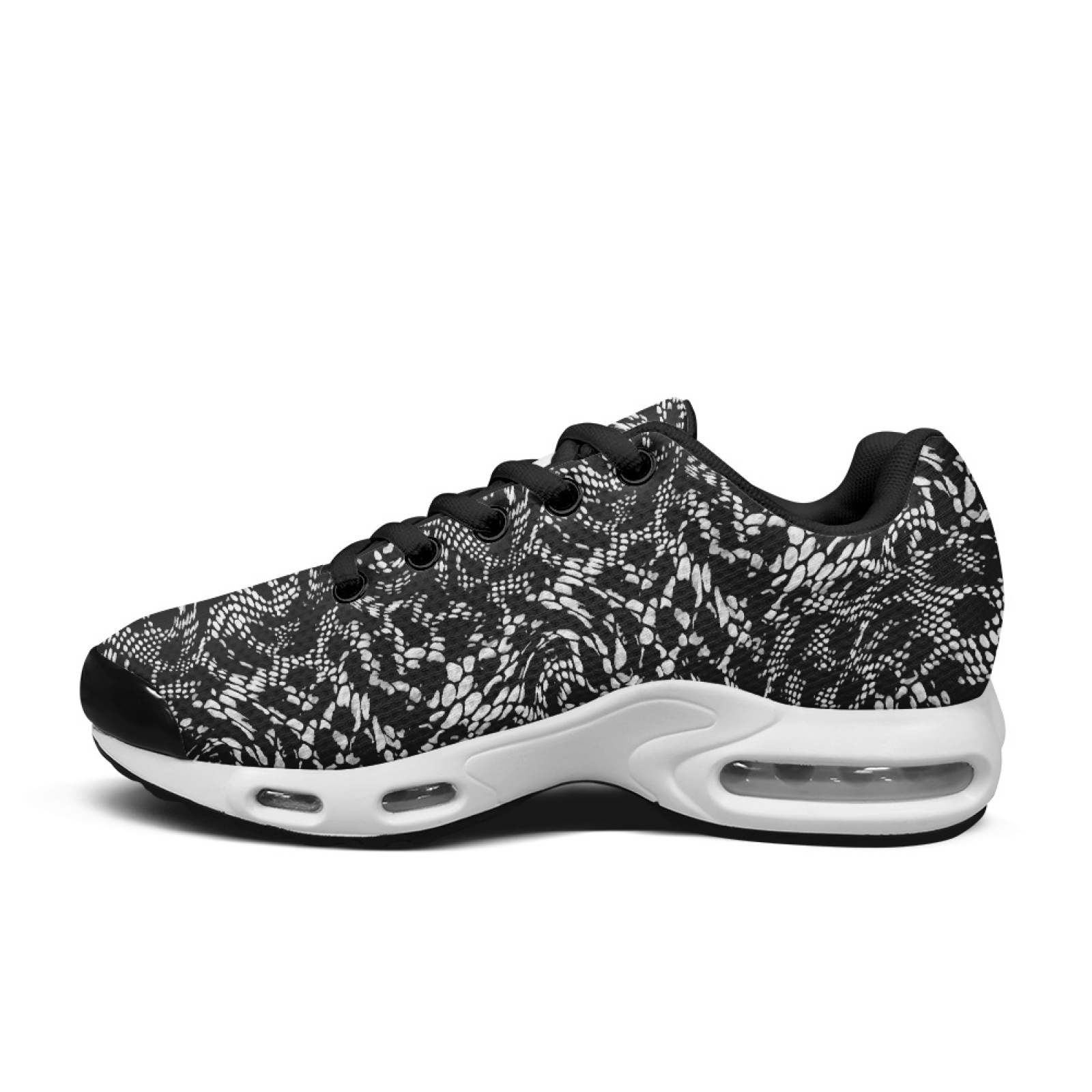 PENSTROLL Yılan Desenli Tasarı - Knit Fabric Lace Up Sneakers incelemesi ve fiyatı